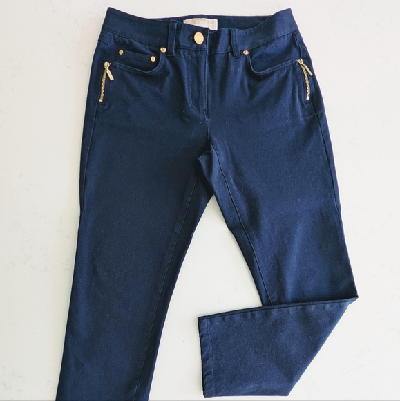 Michael Kors size 2 blue and gold jeans - Picture 4 of 9